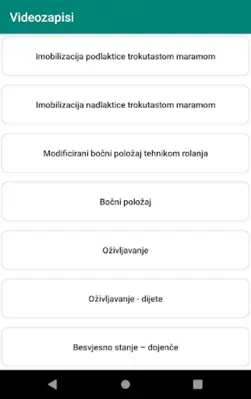 Vježba prve pomoći android App screenshot 0