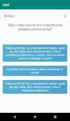 Vježba prve pomoći android App screenshot 1