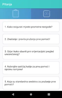 Vježba prve pomoći android App screenshot 2